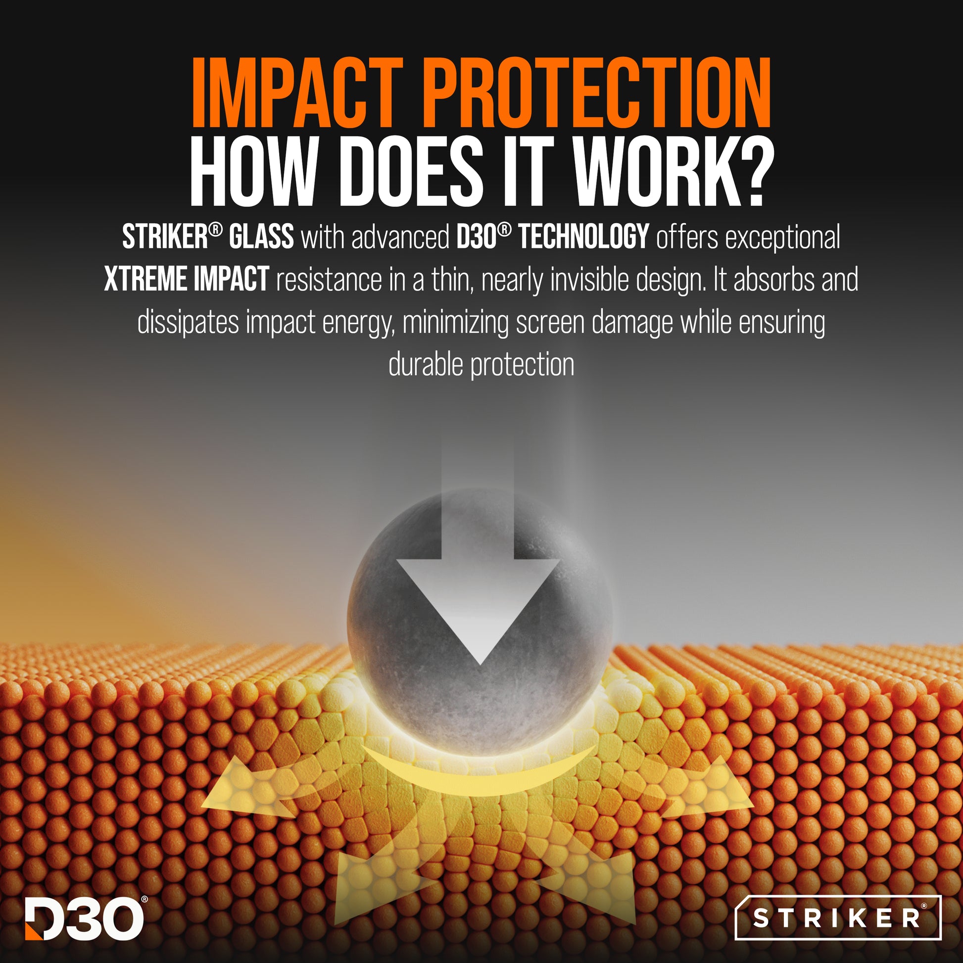 Striker D3O Xtreme Impact Glass Screen Protector - Black Frame - Samsung Galaxy S25 Ultra 5G