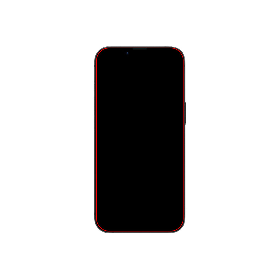 Mobilize Privacy Glass Screen Protector - Black Frame - For Apple Iphone 16E