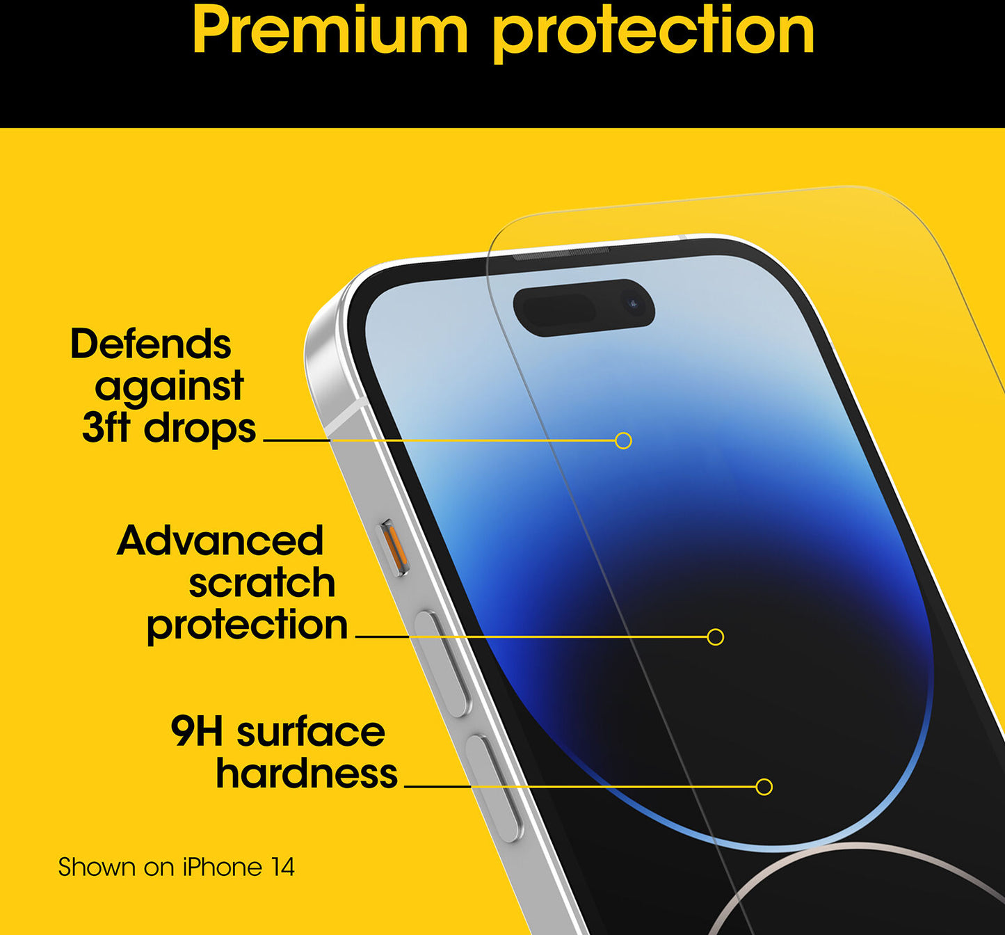 Otterbox Premium Glass Screen Protector Apple Iphone 15 Plus Clear