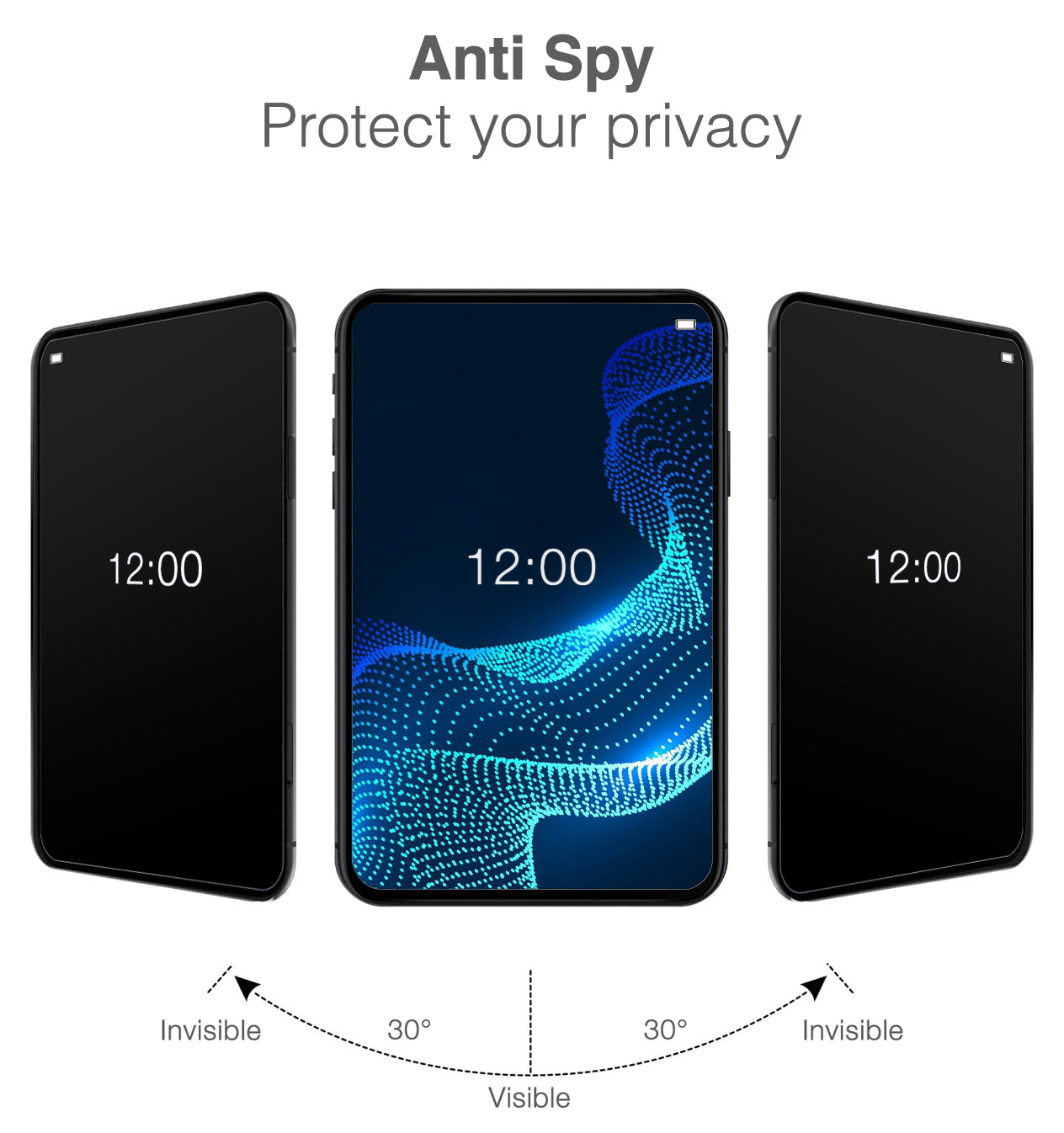 Mobilize Privacy Glass Screen Protector - Black Frame - For Samsung Galaxy A15 4G/5G