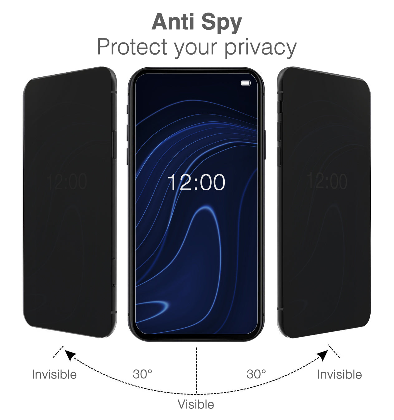 Mobilize Privacy Glass Screen Protector - Black Frame - For Samsung Galaxy S25 Edge 5G