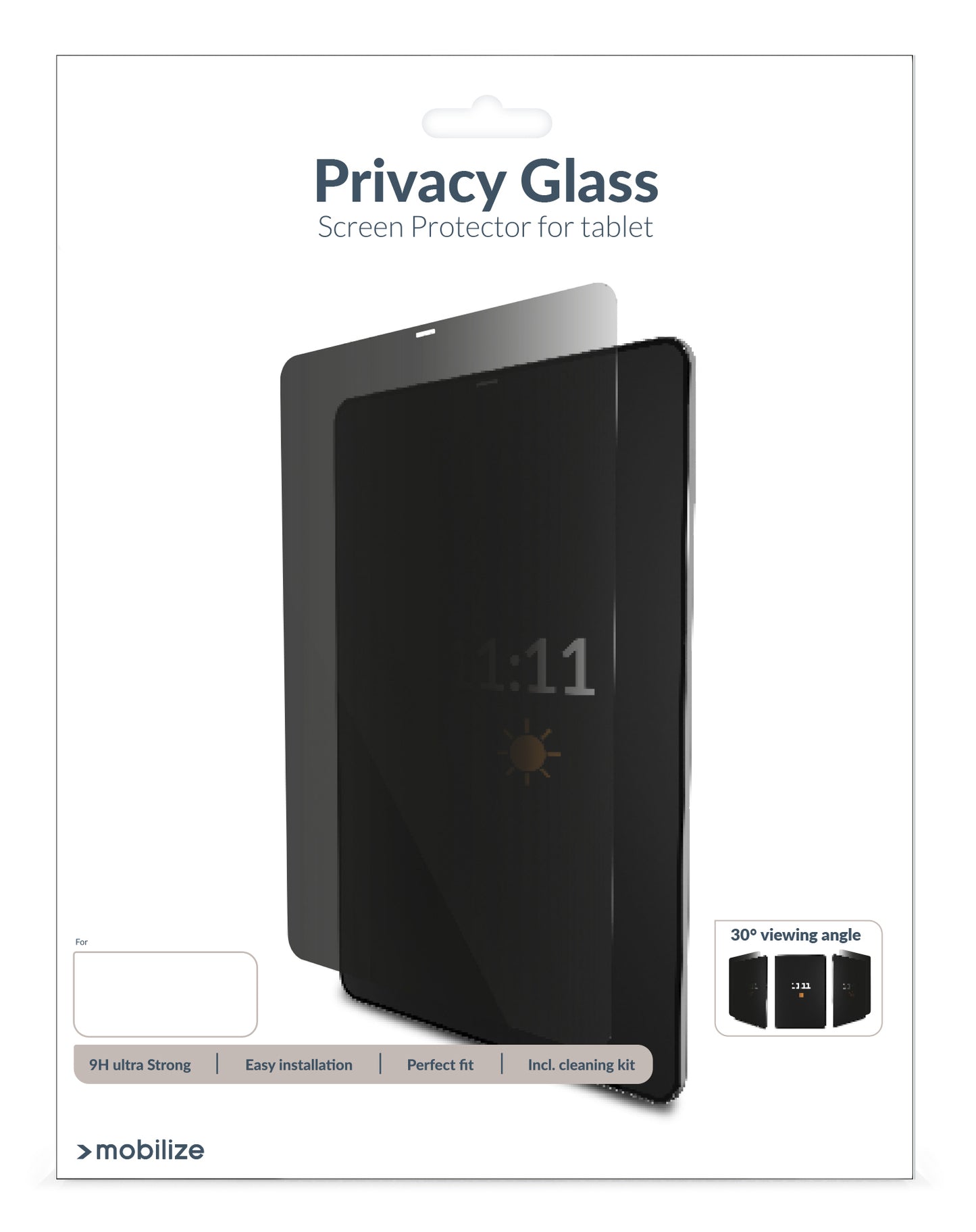 Mobilize Privacy Glass Screen Protector For Apple Ipad 10.9 (2022)/Ipad 11 (2025)