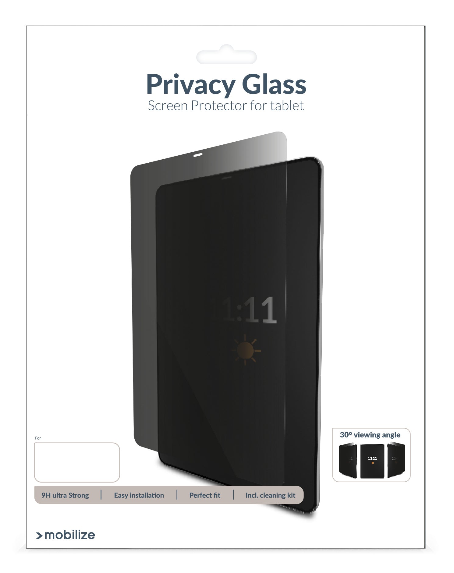 Mobilize Privacy Glass Screen Protector For Apple Ipad 10.9 (2022)/Ipad 11 (2025)