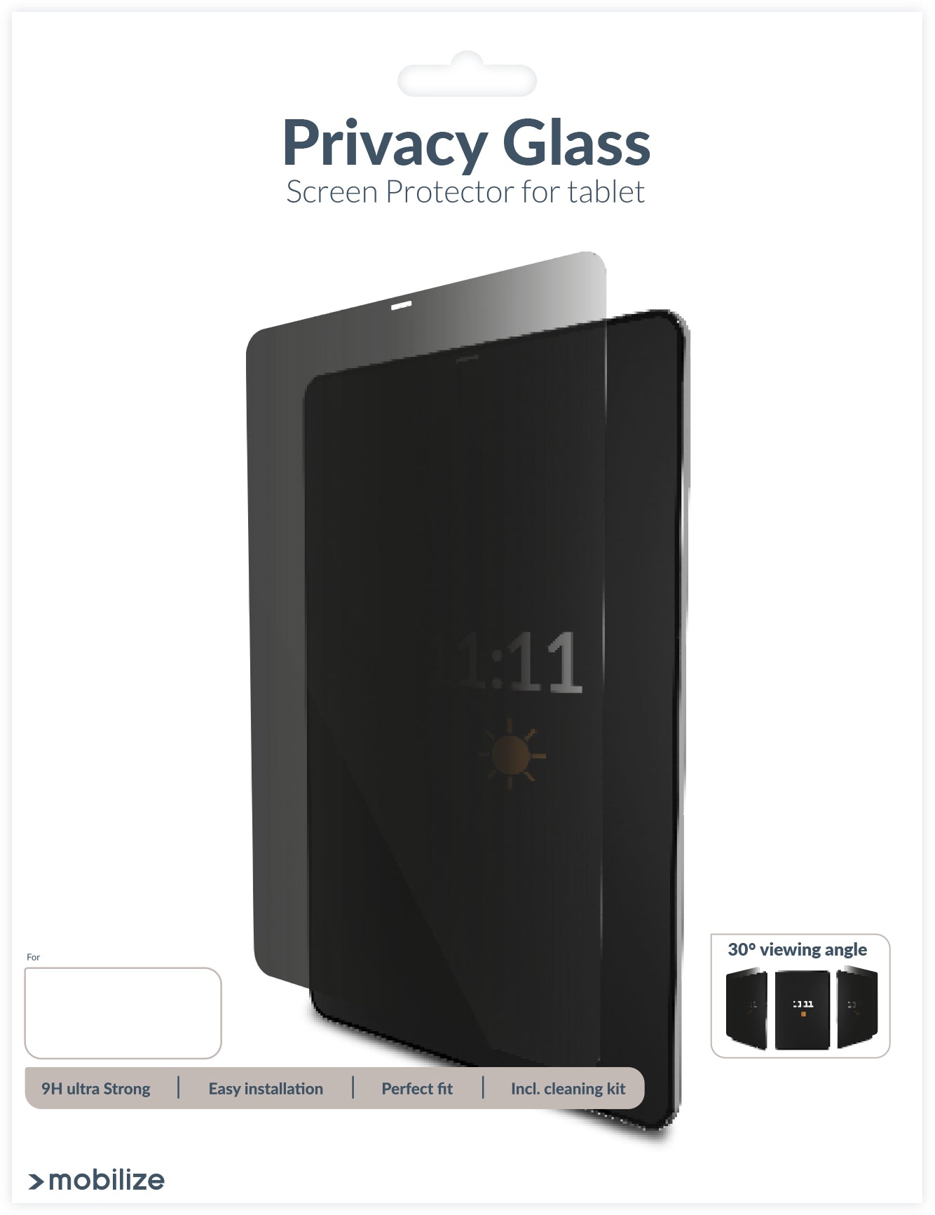 Mobilize Privacy Glass Screen Protector For Apple Ipad Mini 6 (2021)/Mini (2024)