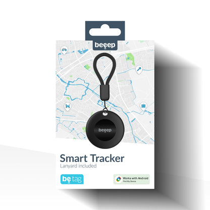 Beeep Betag Android Tracker Black & Keychain Black - 1 Pack