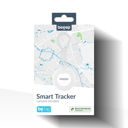 Beeep Betag Android Tracker White & Keychain White - 1 Pack