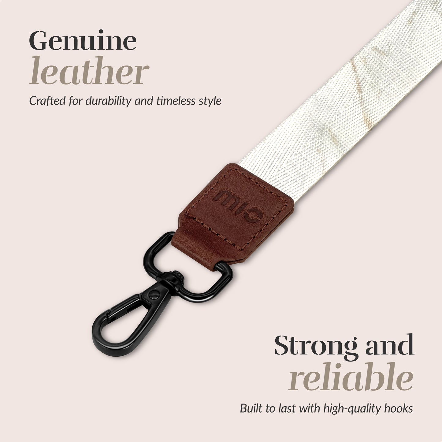 Mio By Mobilize Mio Lanyard White Marble