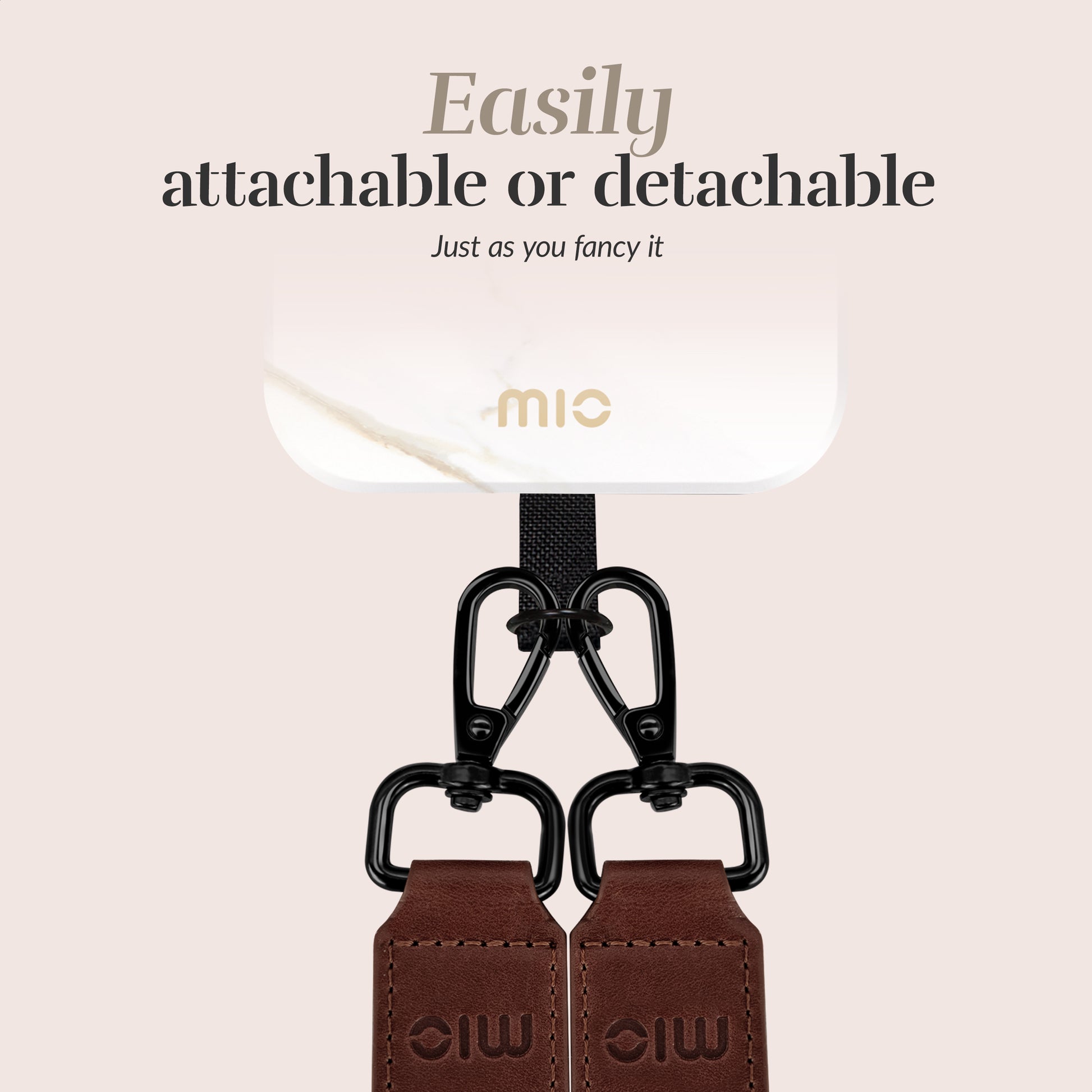 Mio By Mobilize Mio Lanyard White Marble